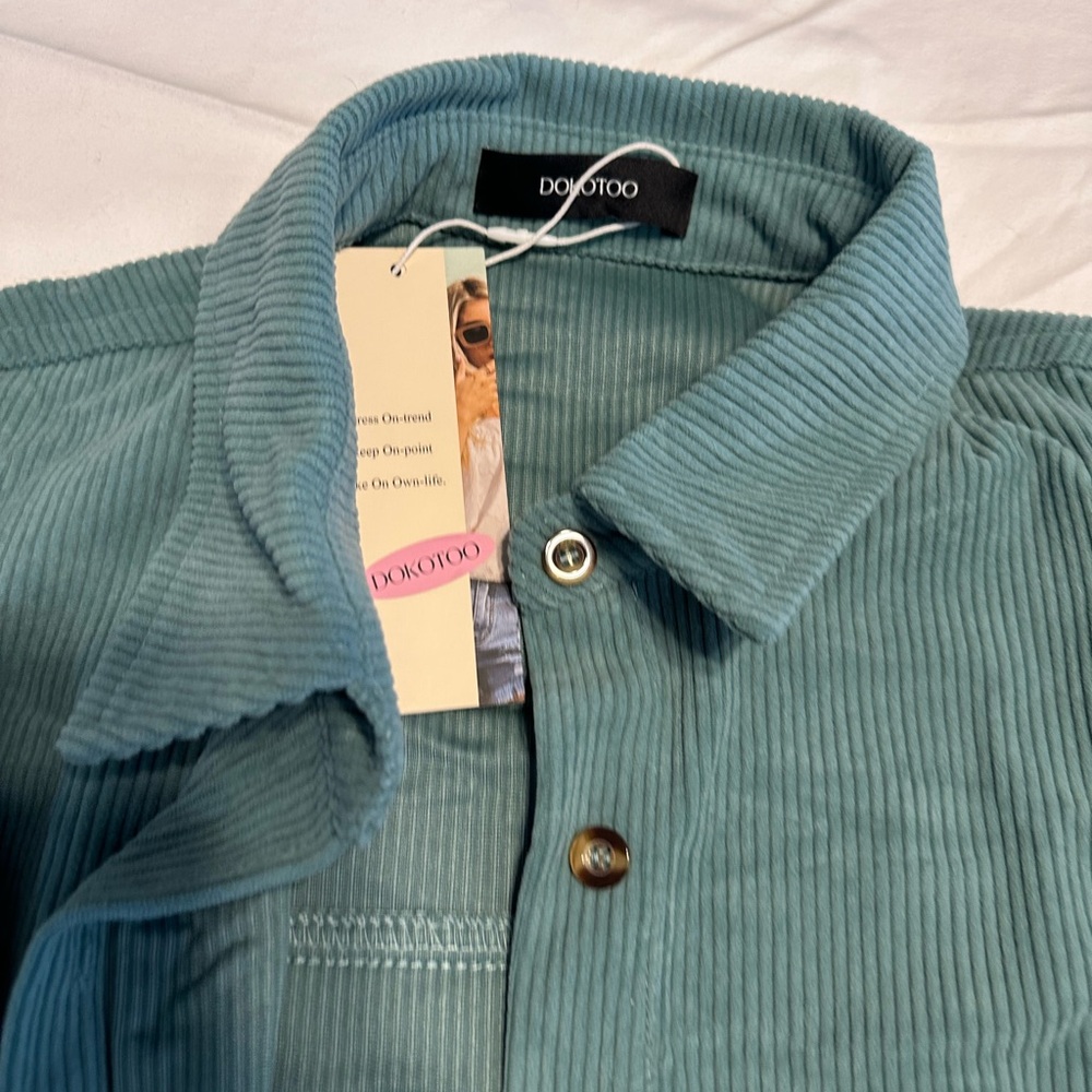 NWT Boyfriend Button Down Long Sleeve Oversized Top